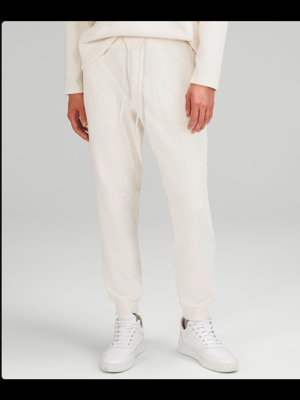 NWOT Lululemon Athletica Men's At Ease Joggers In Light Ivory M